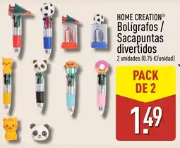 ALDI HOME CREATION Bolígrafos / Sacapuntas divertidos oferta