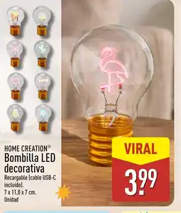 ALDI HOME CREATION Bombilla LED decorativa oferta