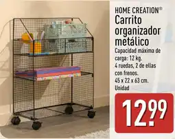 ALDI HOME CREATION Carrito organizador metálico oferta