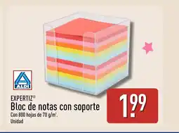 ALDI EXPERTIZ Bloc de notas con soporte oferta