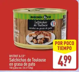 ALDI BISTROT & CO Salchichas de Toulouse en grasa de pato oferta