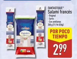 ALDI FANTASTIQUE Salami francés oferta