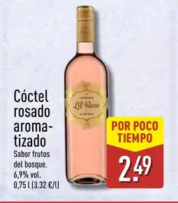 ALDI Cóctel rosado aroma- tizado oferta