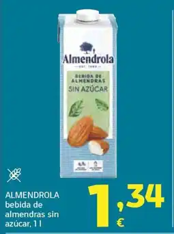 HiperDino ALMENDROLA bebida de almendras sin azúcar oferta