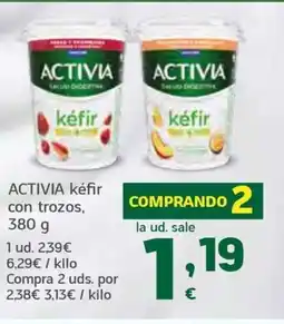 HiperDino ACTIVIA kéfir con trozos oferta