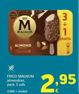 HiperDino FRIGO MAGNUM almendras, pack 3 uds. oferta