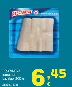 HiperDino PESCANOVA lomos de bacalao oferta