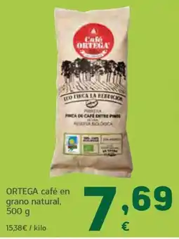 HiperDino ORTEGA café en grano natural oferta