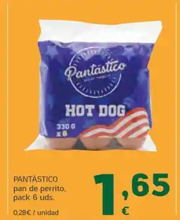 HiperDino PANTÁSTICO pan de perrito, pack 6 uds. oferta