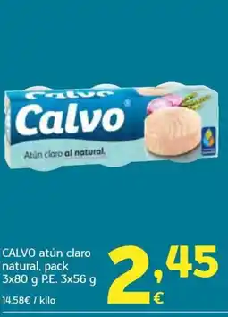 HiperDino CALVO atún claro natural oferta