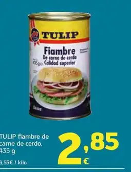 HiperDino TULIP fiambre de carne de cerdo oferta
