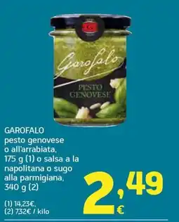 HiperDino GAROFALO pesto genovese o all'arrabiata, o salsa a la napolitana o sugo alla parmigiana oferta