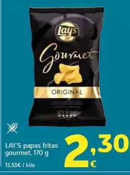 HiperDino LAY'S papas fritas gourmet oferta
