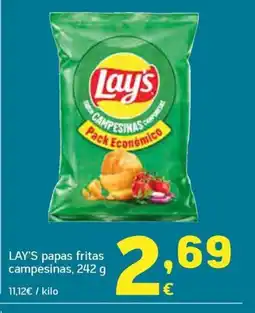 HiperDino LAY'S papas fritas campesinas oferta