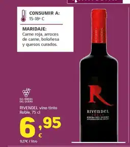 HiperDino RIVENDEL vino tinto Roble oferta