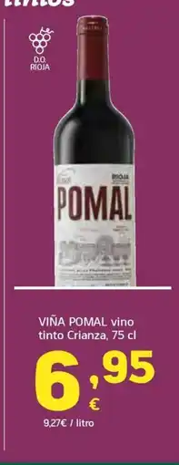 HiperDino VIÑA POMAL vino tinto Crianza oferta