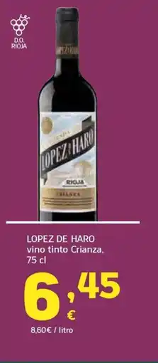 HiperDino LOPEZ DE HARO vino tinto Crianza oferta