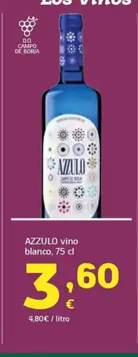 HiperDino AZZULO vino blanco oferta