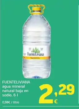 HiperDino FUENTELIVIANA agua mineral natural baja en sodio oferta