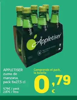 HiperDino APPLETISER zumo de manzana oferta
