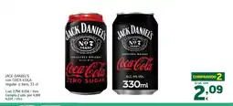 HiperDino JACK DANIEL'S con COCA-COLA regular o zero oferta