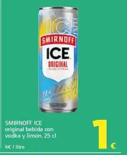 HiperDino SMIRNOFF ICE original bebida con vodka y limón oferta