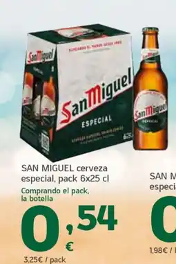 HiperDino SAN MIGUEL cerveza especial oferta