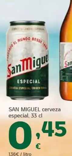 HiperDino SAN MIGUEL cerveza especial oferta