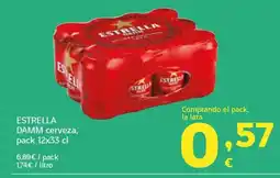 HiperDino ESTRELLA DAMM cerveza oferta