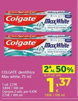 HiperDino COLGATE dentifrico Max white oferta