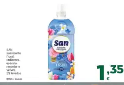 HiperDino SAN suavizante floral, radiantes, esencia recordar o velvet, 59 lavados oferta