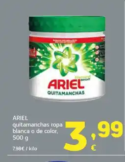 HiperDino ARIEL quitamanchas ropa blanca o de color oferta