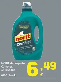 HiperDino NORIT detergente Complet, 35 lavados oferta