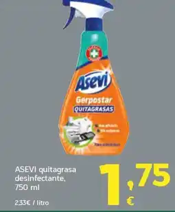 HiperDino ASEVI quitagrasa desinfectante oferta