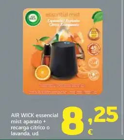 HiperDino AIR WICK essencial mist aparato + recarga cítrico o lavanda, ud. oferta