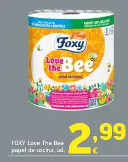HiperDino FOXY Love The Bee papel de cocina, ud. oferta