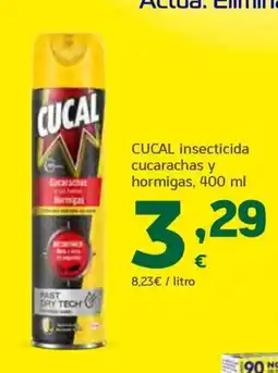 HiperDino CUCAL insecticida cucarachas y hormigas oferta