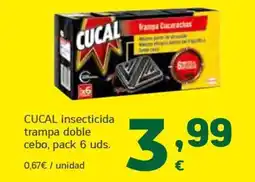 HiperDino CUCAL insecticida trampa doble cebo, pack 6 uds. oferta