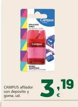 HiperDino CAMPUS afilador con depósito y goma, ud. oferta