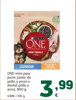 HiperDino ONE mini para perro junior de pollo y arroz o dental pollo y arroz oferta