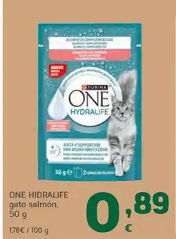 HiperDino ONE HIDRALIFE gato salmón oferta