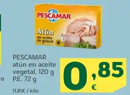HiperDino PESCAMAR atún en aceite vegetal oferta
