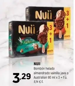 Coviran NUII Bombón helado almendrado vainilla java o Australian oferta