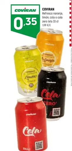 Coviran COVIRAN Refresco naranja, limón, cola o cola zero lata oferta