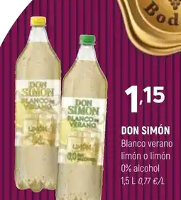 Coviran DON SIMÓN Blanco verano limón o limón 0% alcohol oferta