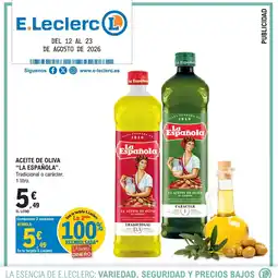E.Leclerc LA ESPAÑOLA Aceite de oliva oferta