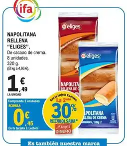 E.Leclerc ELIGES Napolitana rellena oferta
