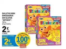 E.Leclerc ARTIACH Galletas mini dinosaurus sin gluten oferta