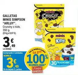 E.Leclerc ARLUY Galletas minis simpson oferta