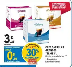 E.Leclerc ELIGES Café cápsulas grandes oferta